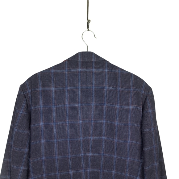 Vitale Barberis Canonico Wool Silk Linen Blend Men's 44 Single Breasted Blazer - Picture 8 of 10